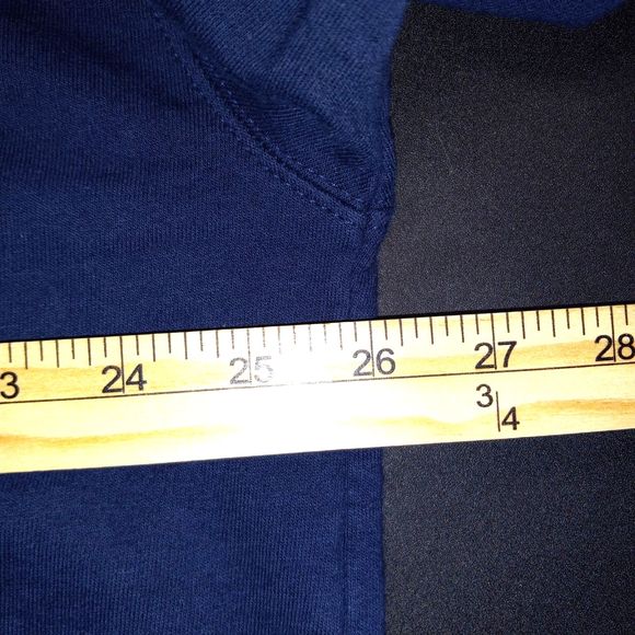 Natural Escape Navy Blue Christmas Tree Sweatshirt Size 2XL Holiday Embroidered - Picture 8 of 9